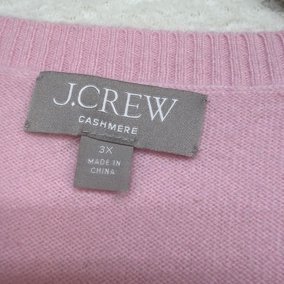 J Crew Cashmere Sweater Vest Pink 3X Sleeveless Pullover - Picture 2 of 9